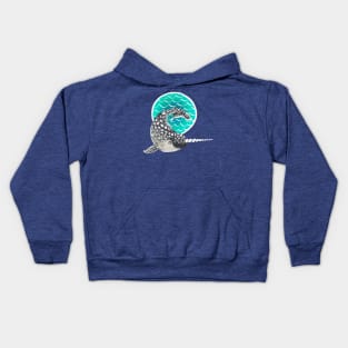 Blue Narwhal Kids Hoodie